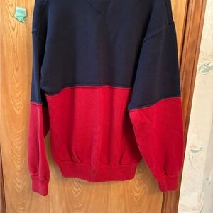 Tommy Hilfiger V-Neck Red and Blue Shirt
